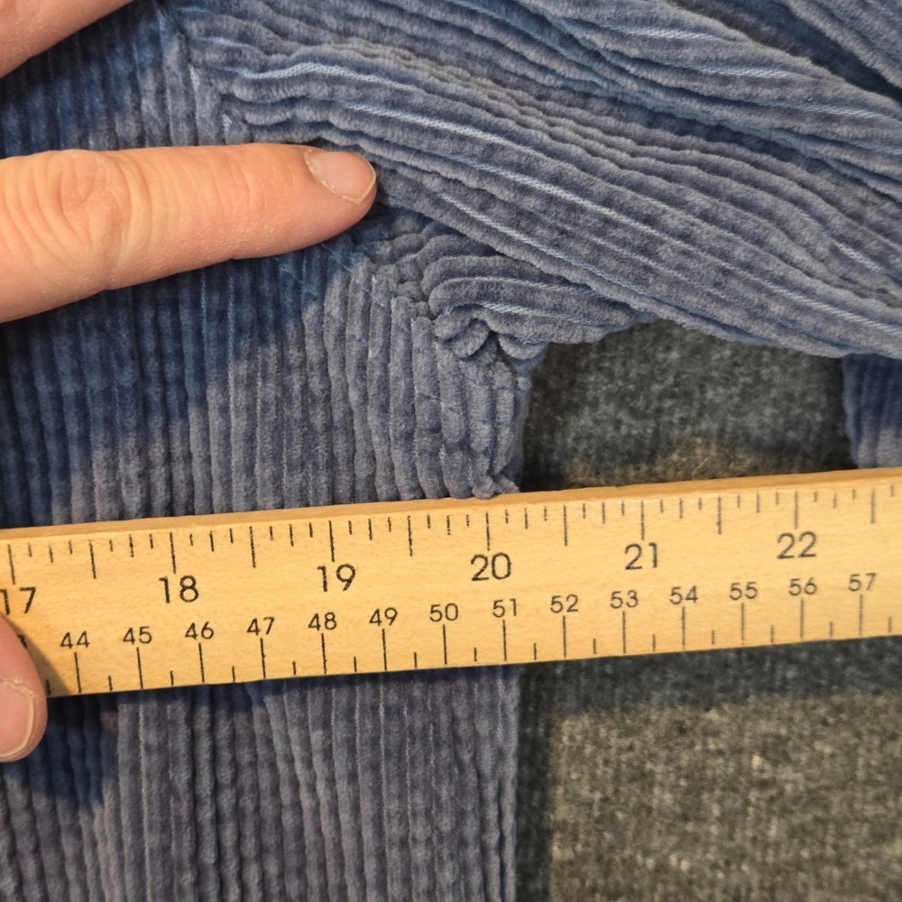 LL Bean Shirt Jacket Womens XS Blue Corduroy Plaid Flannel Lined Shacket - Picture 5 of 9